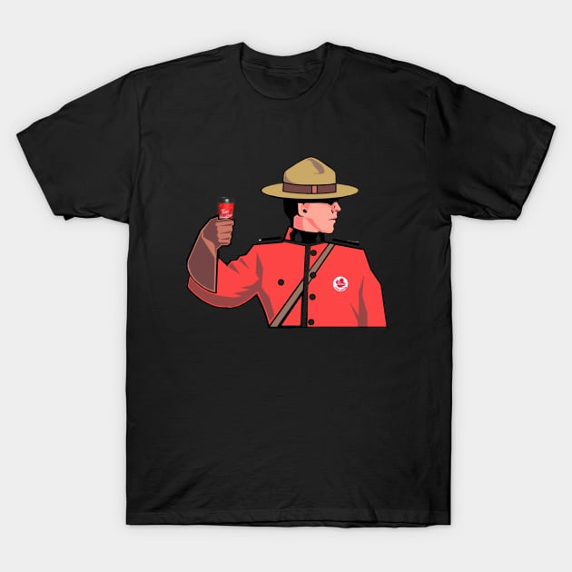Mountie on a Timmies Run T-Shirt by Notfit2wear